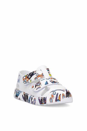 صندل سفید بچه گانه پاشنه تخت Benetton - کد 929569113
