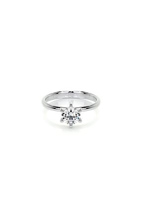 انگشتر نقره سفید زنانه زیرکن CARAT STONE - کد 682046016