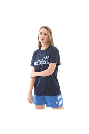 تیشرت سرمه ای زنانه رگولار adidas - کد 895671013