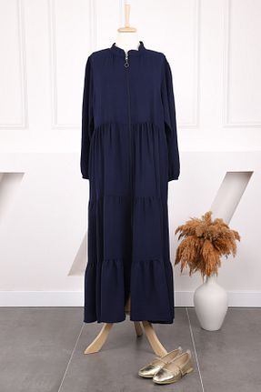 کلاه و ابایا سرمه ای زنانه پنبه پلی استر İmajButik - کد 905315200