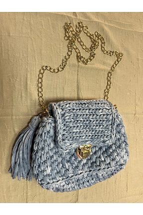 کیف دستی آبی زنانه ابعاد کوچک Minii Tuhafiye - کد 929340243