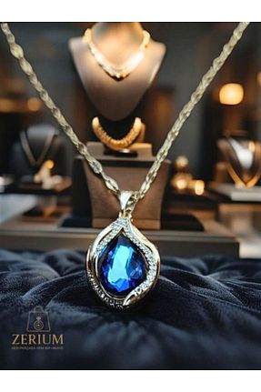 گردنبند استیل ( فولاد ) رنگی زنانه استیل ضد زنگ ZERİUM - کد 925021724