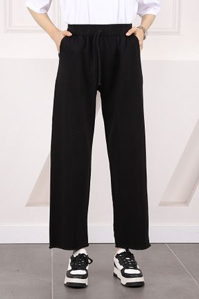 شلوار حجاب مشکی زنانه پنبه پلی استر İmajButik - کد 929346631
