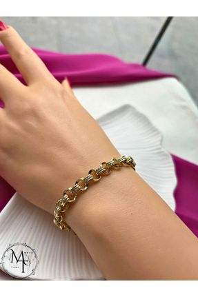 دستبند استیل (فولاد) طلائی استیل ضد زنگ Meva Takı Shop - کد 929349247