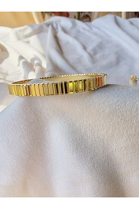 دستبند استیل (فولاد) زرد زنانه استیل (فولاد) shop - کد 929581227