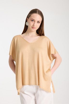 بلوز قهوه ای زنانه ساده Su Moda - کد 929367223