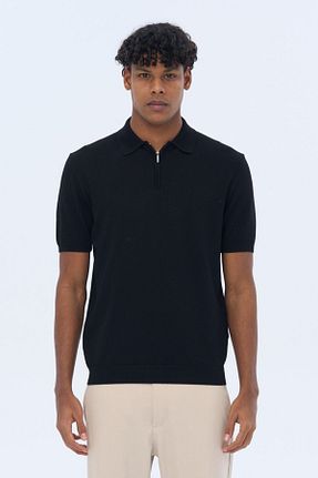 تیشرت مشکی مردانه Relaxed İLKCET MODA - کد 929361867