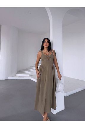 لباس خاکی زنانه بافتنی ILLE - کد 929376358