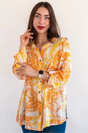 پیراهن سایز بزرگ نارنجی زنانه سایز بزرگ citycenterfashion - کد 929368471
