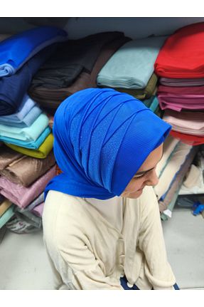 روسری آبی İpek Tivil Gülnur tasarım - کد 929403317