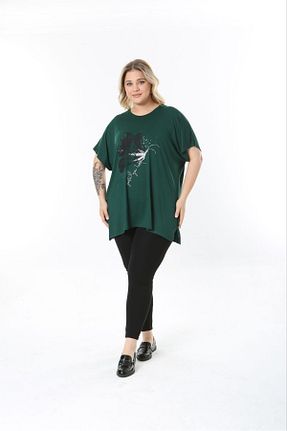 بلوز سایز بزرگ خاکی زنانه اورسایز tıgersıze - کد 929595784