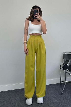 شلوار سبز زنانه بافتنی trendalisse - کد 825104962