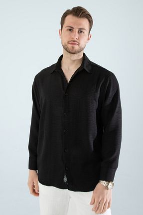پیراهن مشکی مردانه اسلیم فیت YXC Trend Maker - کد 262031721