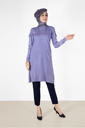 شلوار پارچه ای سرمه ای زنانه بلند Alvina - کد 804207663