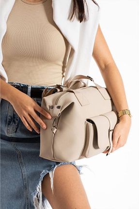کیف دوشی بژ زنانه ساتن Berlin bags - کد 924742060