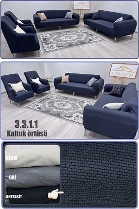 کاور مبل مشکی پنبه ای uzhanem - کد 929418154