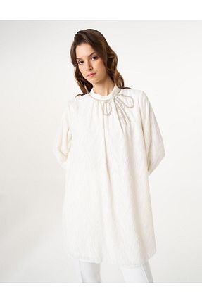 پیراهن حجاب نباتی زنانه رگولار Kayra - کد 928548835