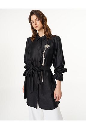 تونیک حجاب مشکی زنانه بافتنی Kayra - کد 928548851