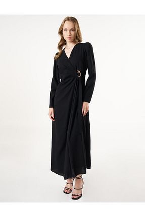لباس حجاب مشکی رگولار Kayra - کد 929167060