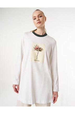 سوئیشرت حجاب نباتی زنانه بافتنی KYR - کد 928842526