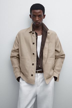 کت بژ مردانه رگولار Massimo Dutti - کد 929425761