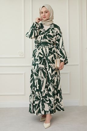 ست بالاتنه و پائین تنه حجاب خاکی زنانه رگولار InStyle - کد 929427948