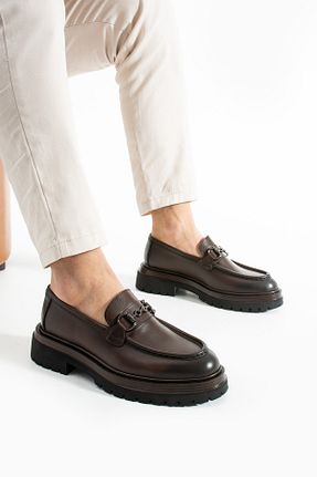 کفش کژوال قهوه ای مردانه چرم خالص Safari Ayakkabı - کد 929452880