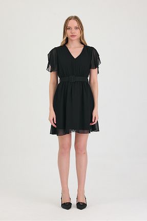 لباس مشکی زنانه بافتنی Ceylen - کد 929455088