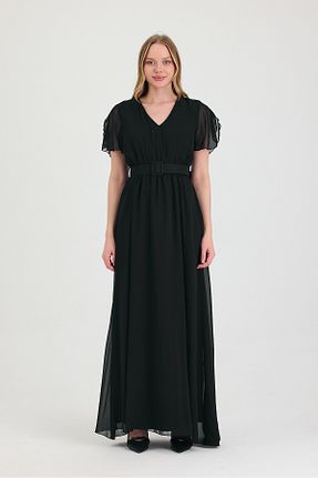 لباس مشکی زنانه بافتنی Ceylen - کد 929456019