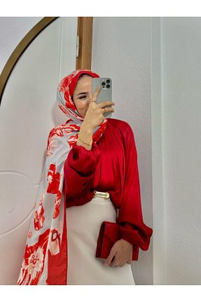 شال قرمز زنانه tuka - کد 929458626