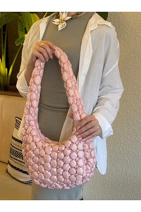 کیف دوشی صورتی زنانه پارچه ای MUTE BAG - کد 929453340
