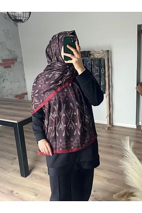 شال قرمز زنانه پنبه پلی استر Merwiss - کد 929472720