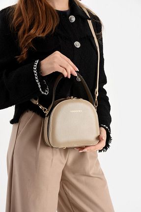 کیف دوشی بژ زنانه چرم مصنوعی Bipanya - کد 929479378