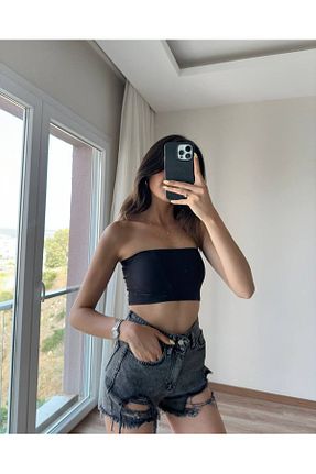شلوارک و برمودا طوسی زنانه فاق بلند LADY WOMAN - کد 929483701