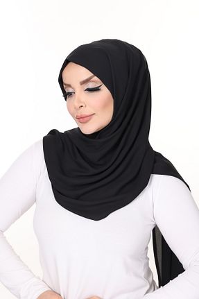 روسری مشکی پلی استر Alya Tesettür - کد 929478978
