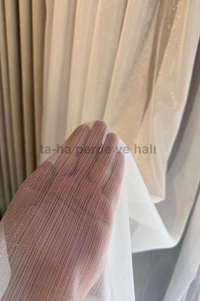 پرده توری سفید ریل دار perhal perde ve halı - کد 929479380