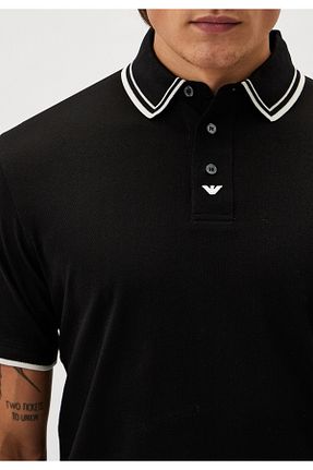 پولوشرت مشکی مردانه %100 پنبه Emporio Armani - کد 929480896