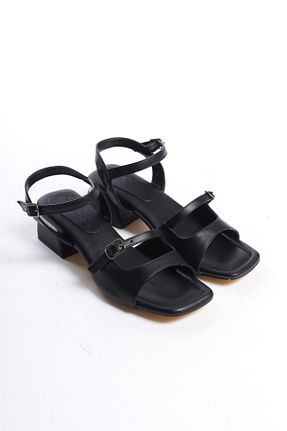 صندل مشکی زنانه پاشنه ضخیم S.N.S SHOES Moda Ayağınızda - کد 929484884