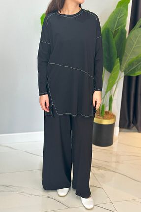 ست بالاتنه و پائین تنه حجاب مشکی زنانه رگولار Ceremony - کد 929496469