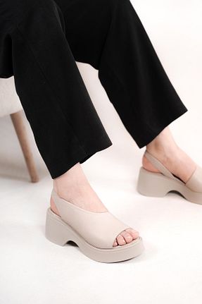صندل طوسی زنانه پاشنه پر Stilbagshoes - کد 929499230
