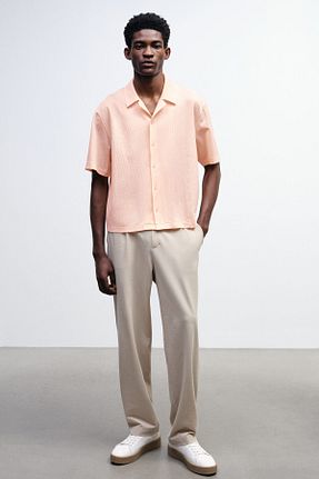 پیراهن صورتی مردانه Loose H&M - کد 929498114