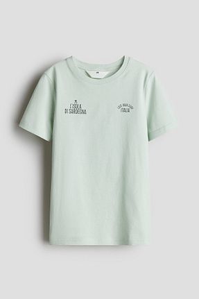 تیشرت سبز مردانه رگولار H&M - کد 929498134