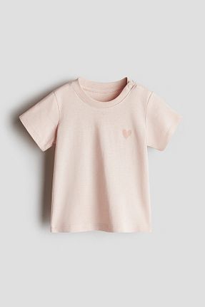 تیشرت صورتی بچه گانه رگولار H&M - کد 929497907