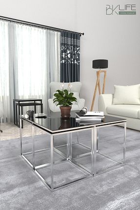 میز جلو مبلی مشکی فلزی BKAKSESUAR - کد 929497922