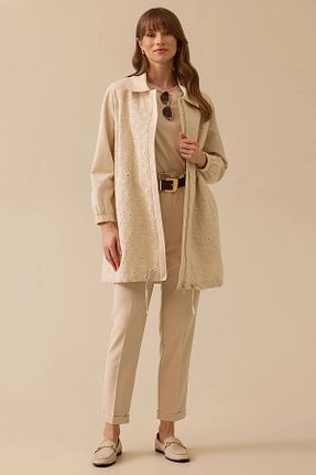 تونیک بژ زنانه بافتنی SEÇİL - کد 929686810