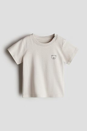 تیشرت طوسی بچه گانه رگولار H&M - کد 929498024
