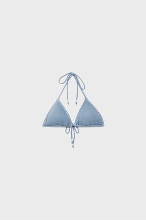 بالاتنه بیکینی آبی زنانه ساده Stradivarius - کد 929632545