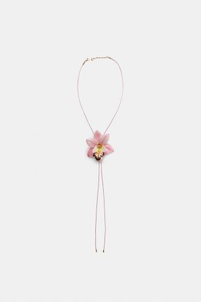 گردنبند جواهر صورتی زنانه Stradivarius - کد 929502591