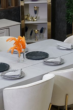 رومیزی طوسی sevilya - کد 847702733