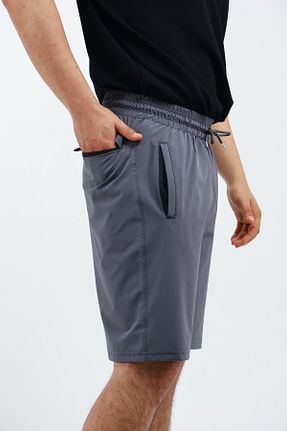 شلوارک و برمودا طوسی مردانه Relaxed OXVİN - کد 929504013